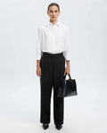 Selected Femme - Slfwide Rita Lano MW Pant Noos - Nero