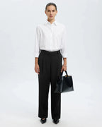 Selected Femme - Slfwide Rita Lano MW Pant Noos - Nero