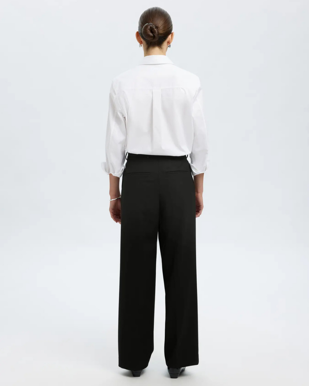Selected Femme - Slfwide Rita Lano MW Pant Noos - Nero