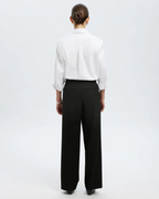 Selected Femme - Slfwide Rita Lano MW Pant Noos - Nero