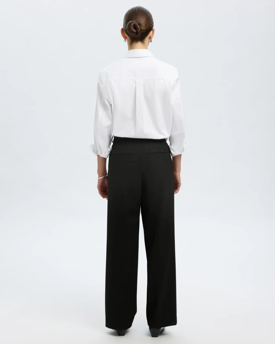 Selected Femme - Slfwide Rita Lano MW Pant Noos - Nero