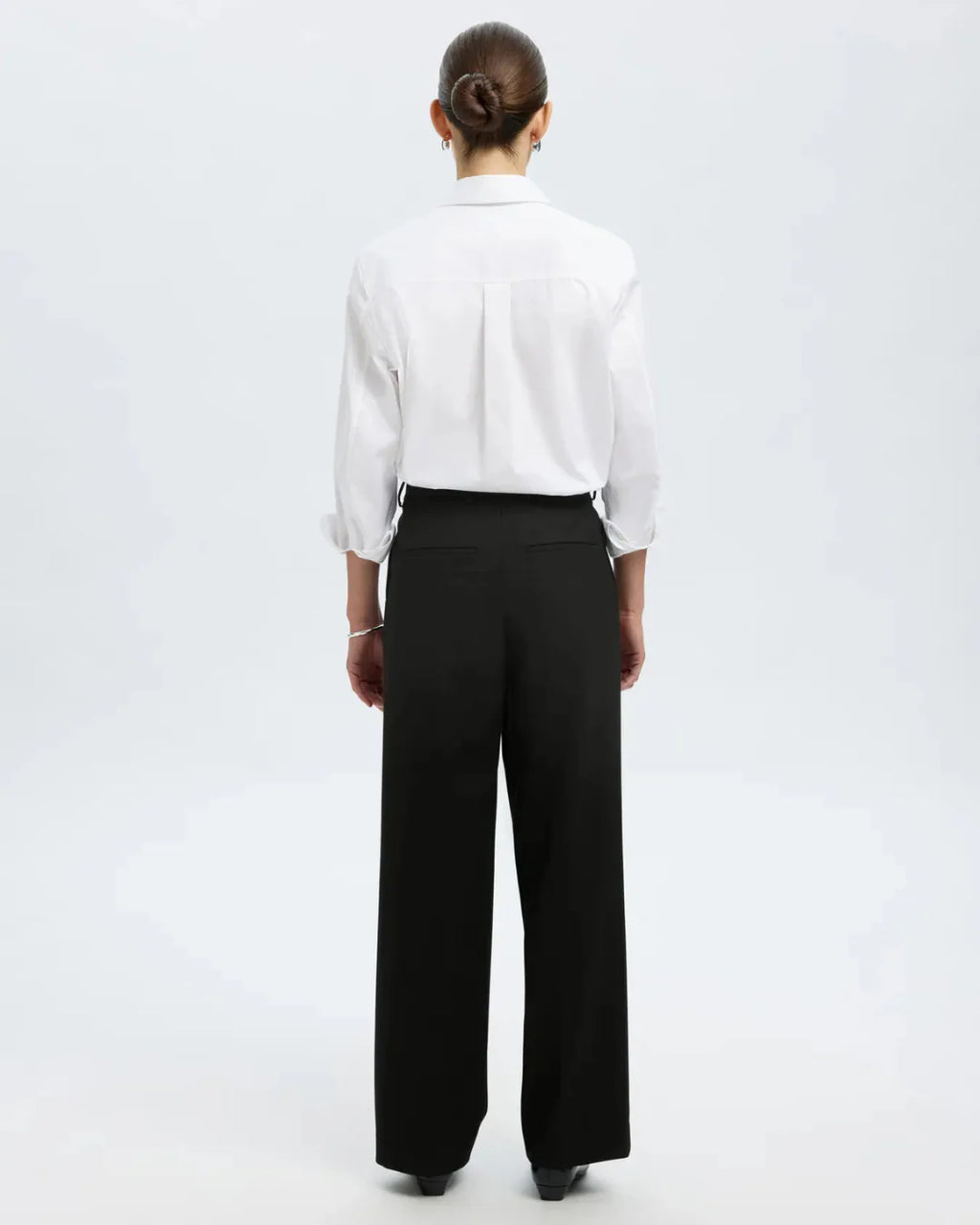 Selected Femme - Slfwide Rita Lano MW Pant Noos - Nero