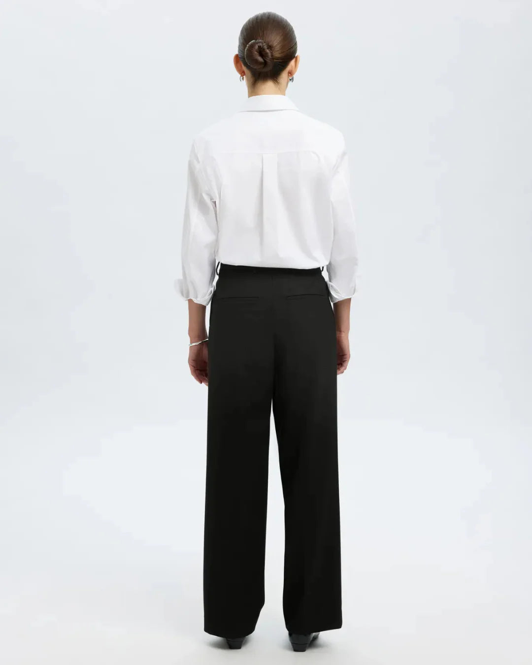 Selected Femme - Slfwide Rita Lano MW Pant Noos - Nero