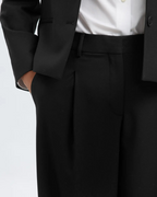Selected Femme - Slfwide Rita Lano MW Pant Noos - Nero