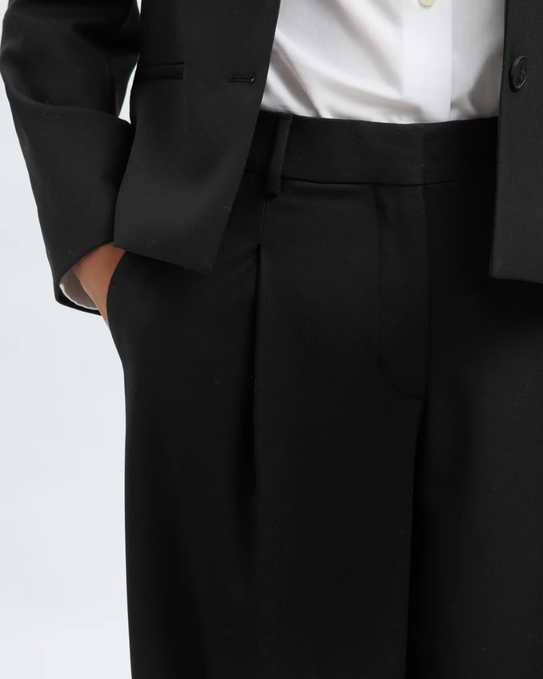 Selected Femme - Slfwide Rita Lano MW Pant Noos - Nero