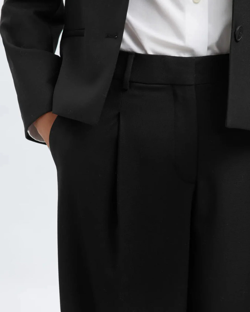 Selected Femme - Slfwide Rita Lano MW Pant Noos - Nero