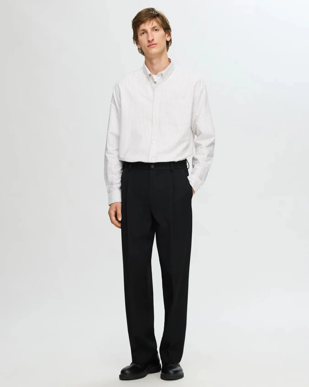 Selected Homme - Slh220-Loose Finn Flex Pants Noos - Nero