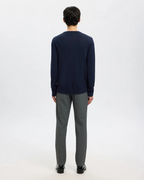 Selected Homme - Slhtray LS Knit Merino Crew Neck Noos - Blu