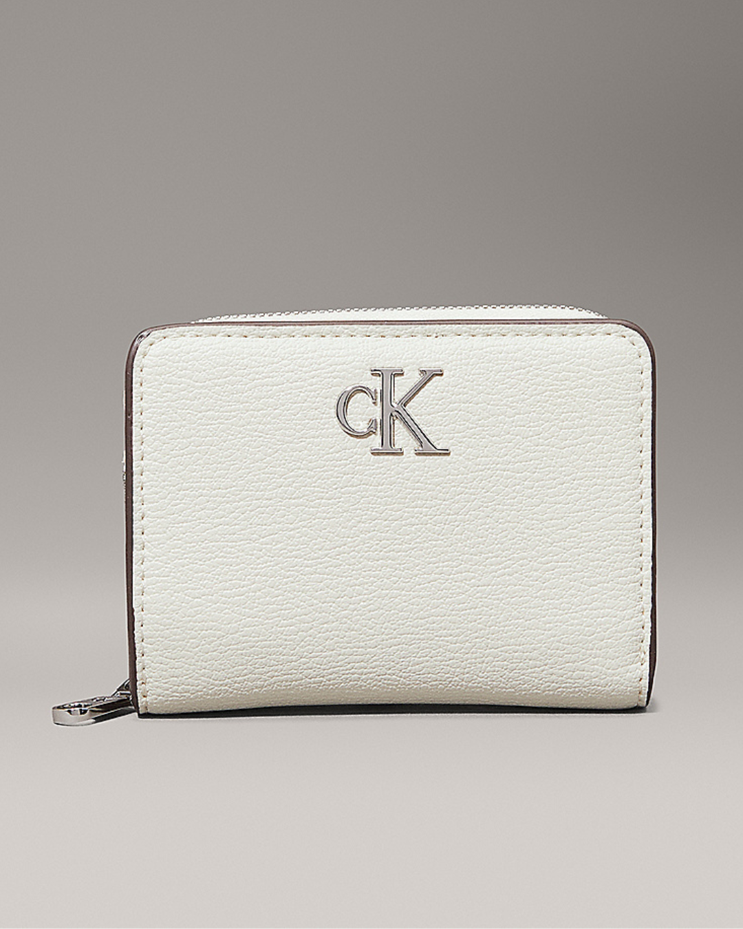 Calvin Klein Jeans - Minimal Monogram MD Zip Around - Bianco