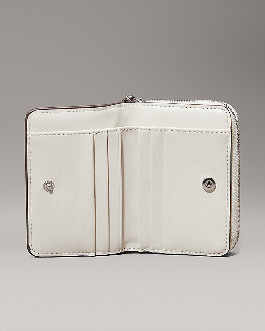 Calvin Klein Jeans - Minimal Monogram MD Zip Around - Bianco