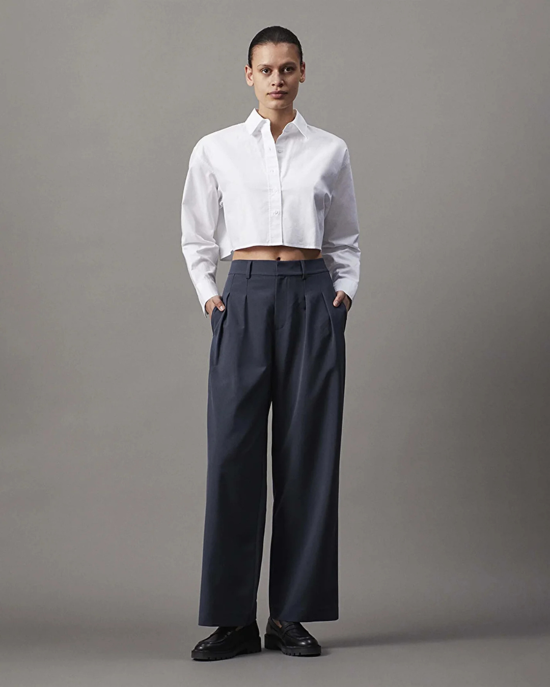 Calvin Klein Jeans - Tailored Wide Leg Pant - Blu