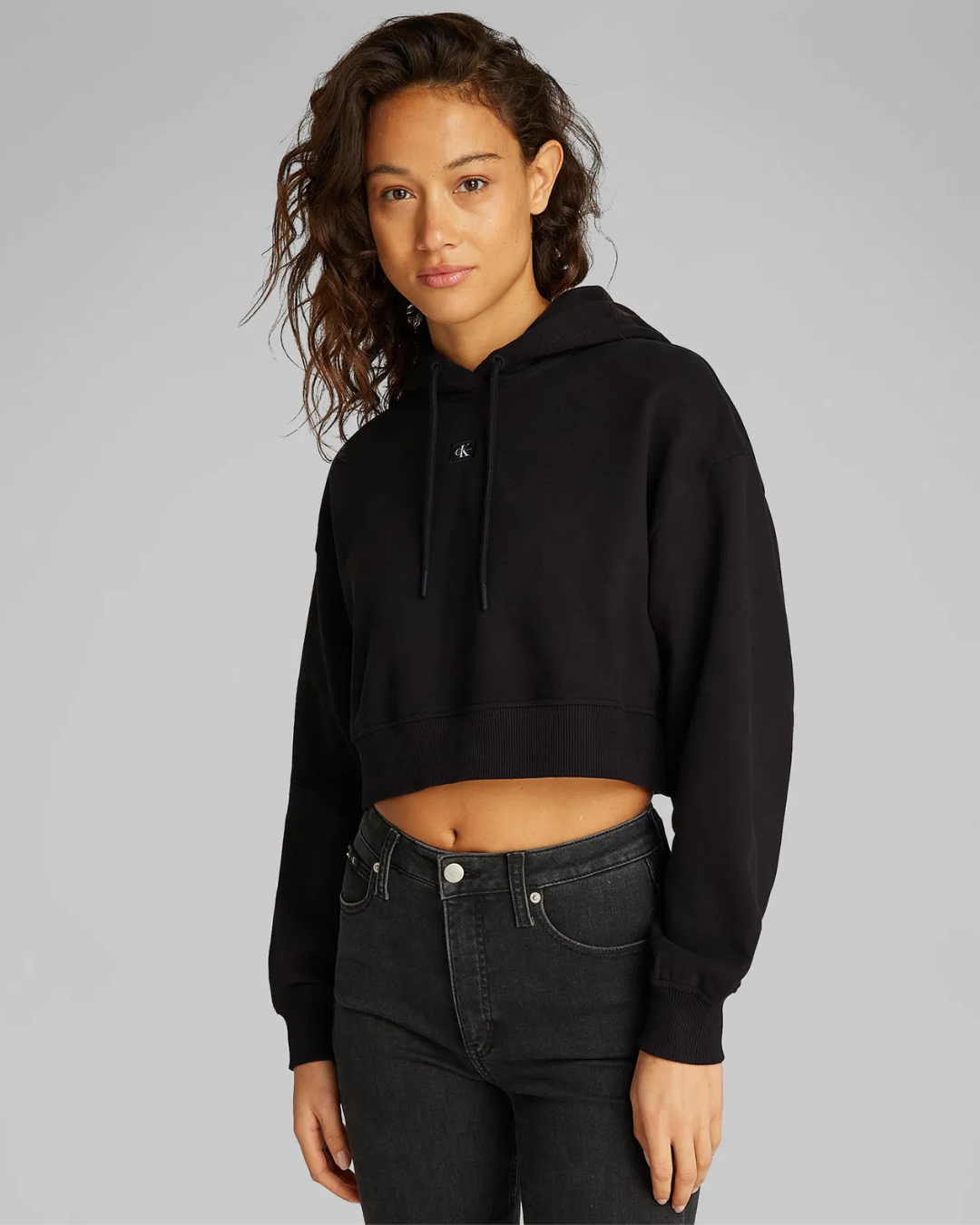 Calvin Klein Jeans - Woven Label Hoodie - Black