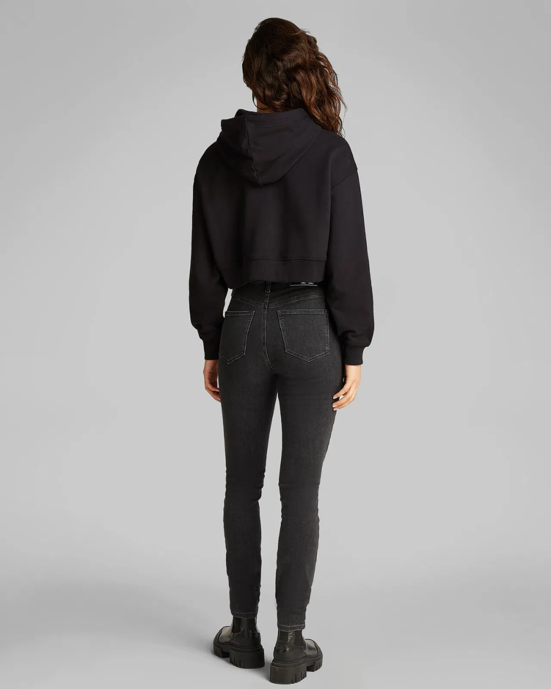 Calvin Klein Jeans - Woven Label Hoodie - Black