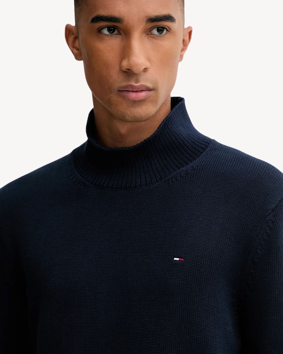 Tommy Jeans - Slim Roll Neck Sweater - Blu