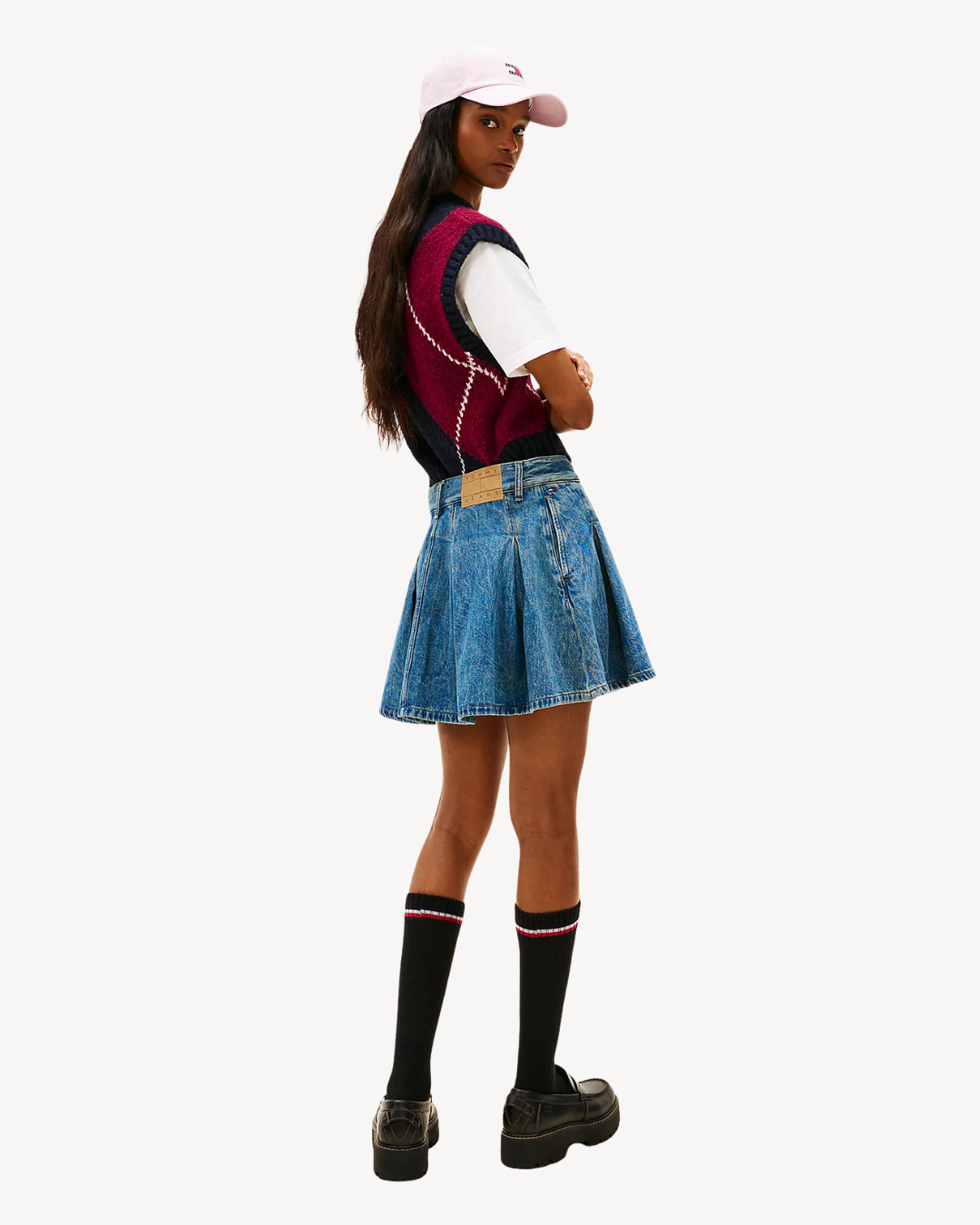 Tommy Jeans - Pleated Mini Skirt EI2038 - Blu