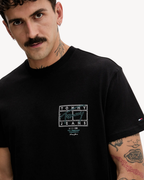 Tommy Jeans - Tjm Reg Sign Spray SS Tee Ext - Nero