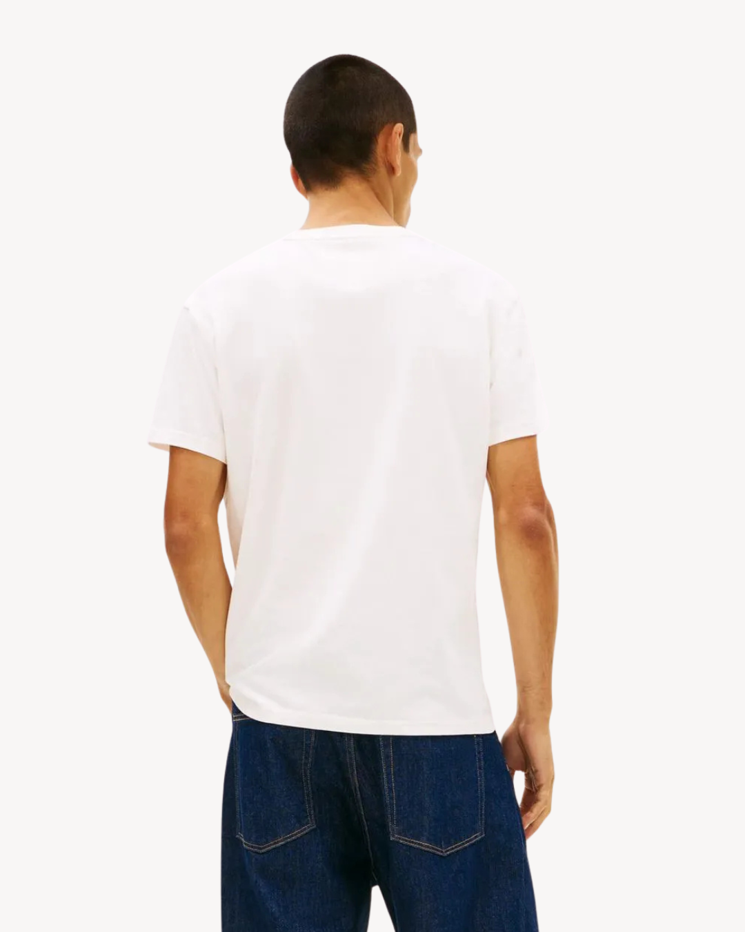 Tommy Jeans - Tjm Reg Tonal Flag SS Tee - Bianco