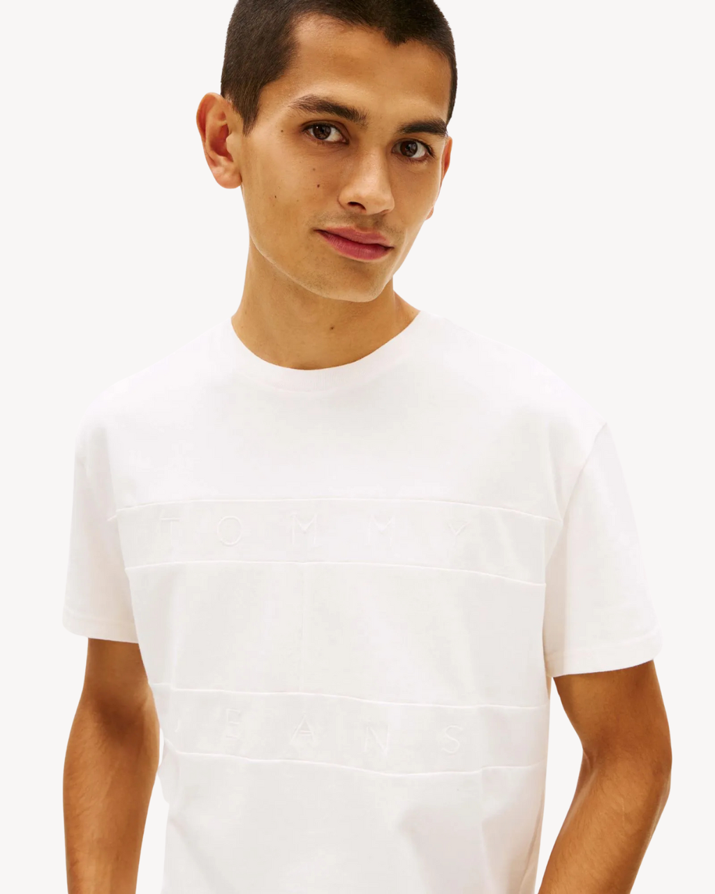 Tommy Jeans - Tjm Reg Tonal Flag SS Tee - Bianco