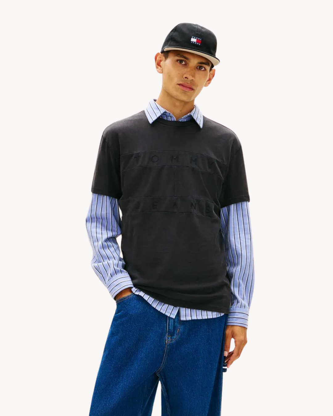 Tommy Jeans - Tjm Reg Tonal Flag SS Tee - Nero