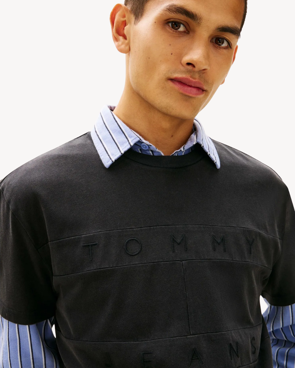 Tommy Jeans - Tjm Reg Tonal Flag SS Tee - Nero