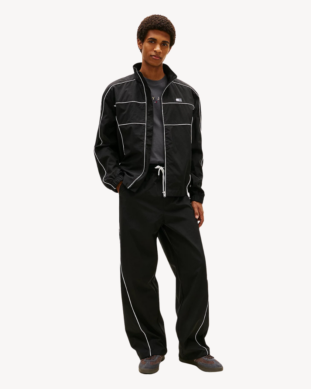 Tommy Jeans - Tjm Theo Parachute Track Pants - Nero