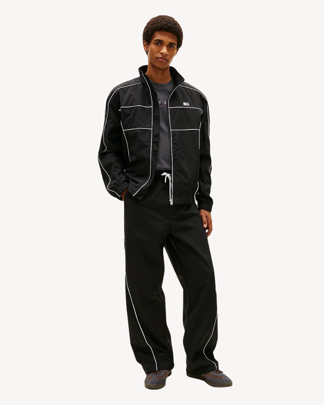 Tommy Jeans - Tjm Theo Parachute Track Pants - Nero