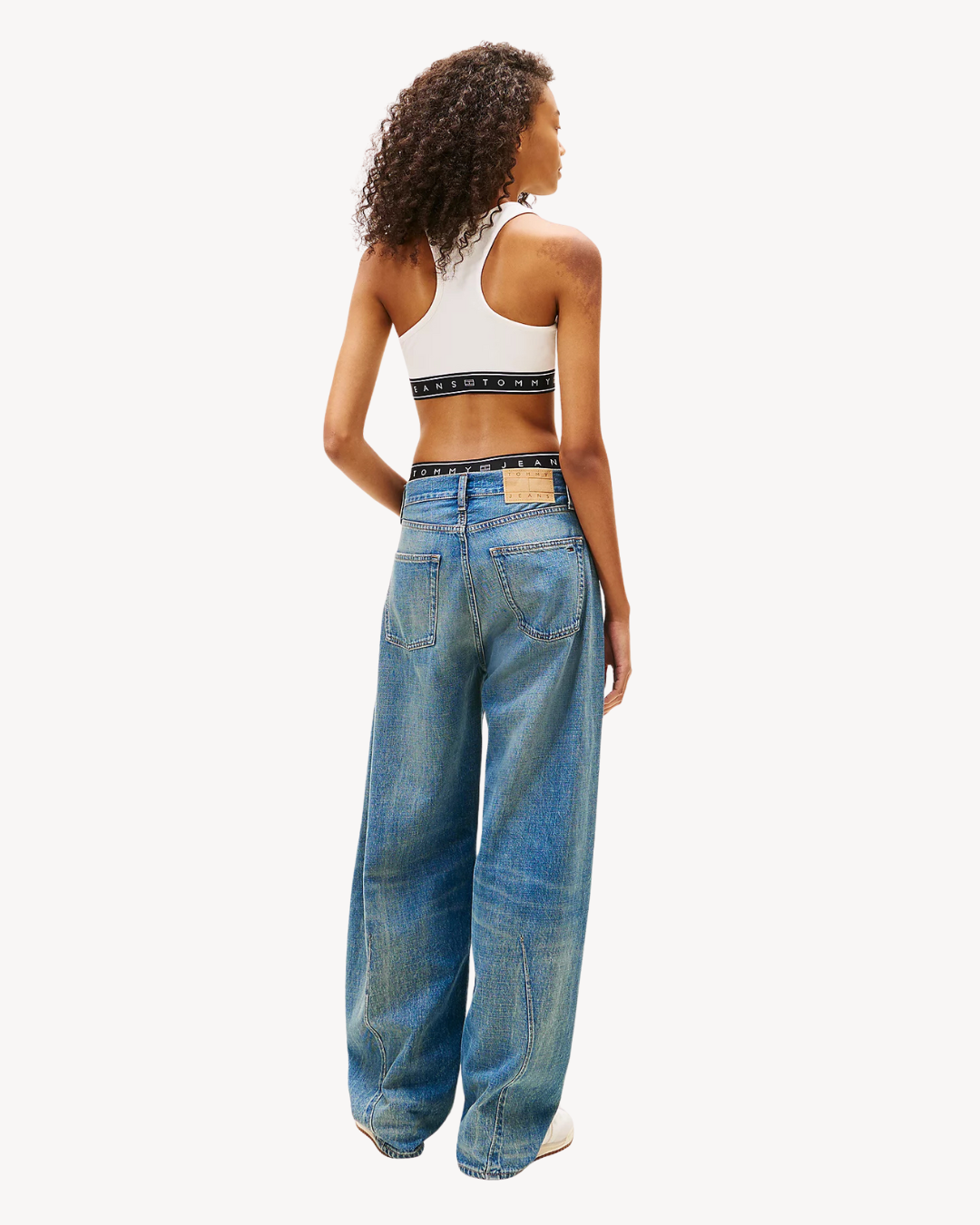 Tommy Jeans - Crop Tape Bra Top - Bianco