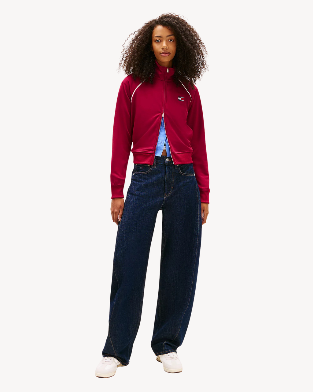 Tommy Jeans - Badge Track Jacket - Ciliegia