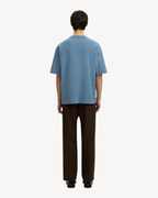 Selected Homme - Slhrelax Will O-Neck Logo Tee - Blu