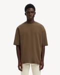 Selected Homme - Slhlooseoscar SS O-Neck Tee Noos - Chocolate