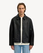 Selected Homme - Slhlucas Leather Blouson Noos - Nero