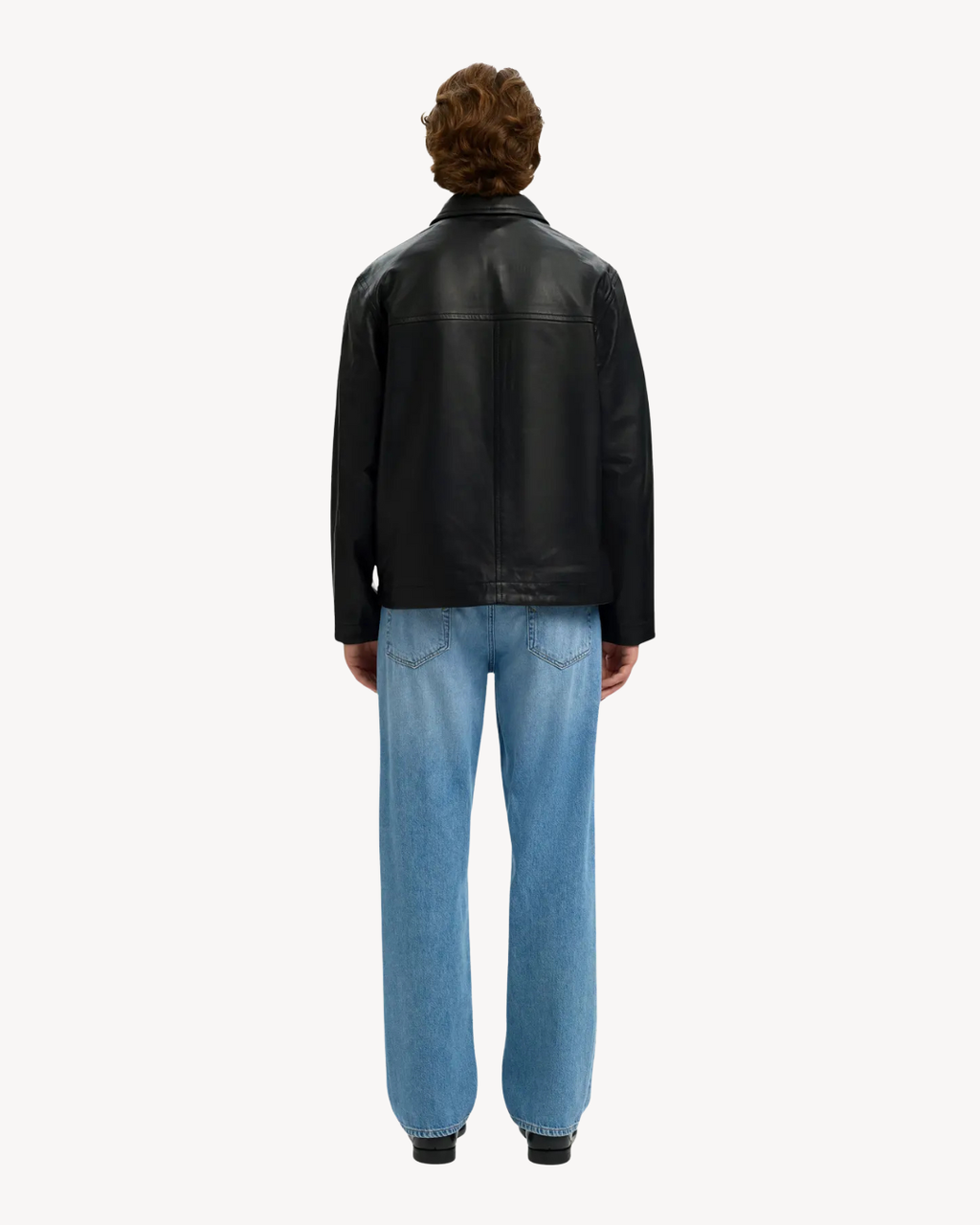 Selected Homme - Slhlucas Leather Blouson Noos - Nero