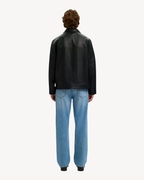 Selected Homme - Slhlucas Leather Blouson Noos - Nero