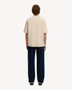 Selected Homme - Slhrelaxaspen SS O-Neck Noos - Beige