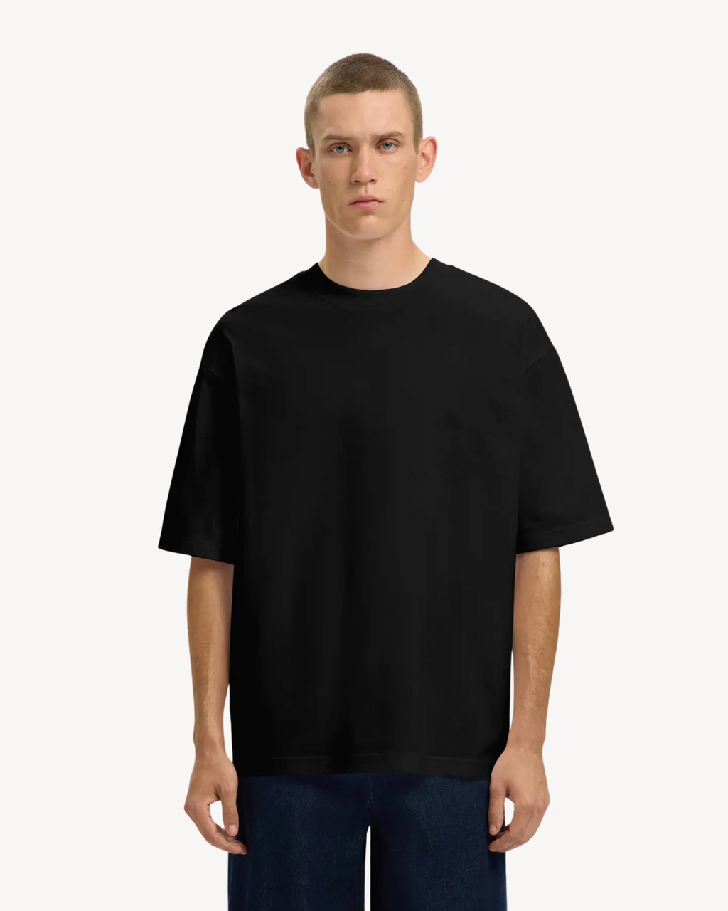 Selected Homme - Slhrelaxaspen SS O-Neck Noos - Nero