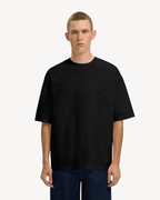 Selected Homme - Slhrelaxaspen SS O-Neck Noos - Nero