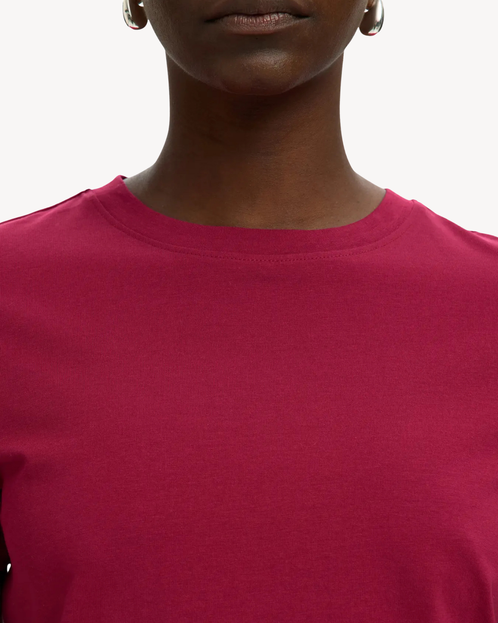Selected Femme - Slfmyessential SS O-Neck Tee Noos - Anemone