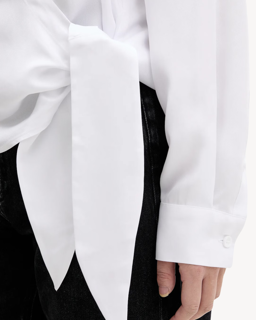 Karl Lagerfeld Jeans - KLJ Tied Blouse - Bianco