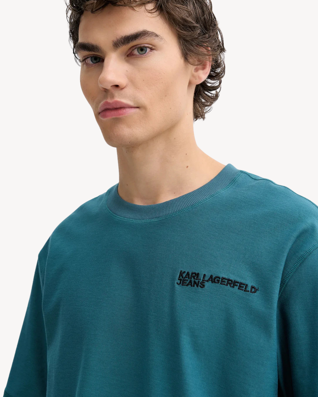 Karl Lagerfeld Jeans - KLJ Relax SS Inside Out Tee - Balsam