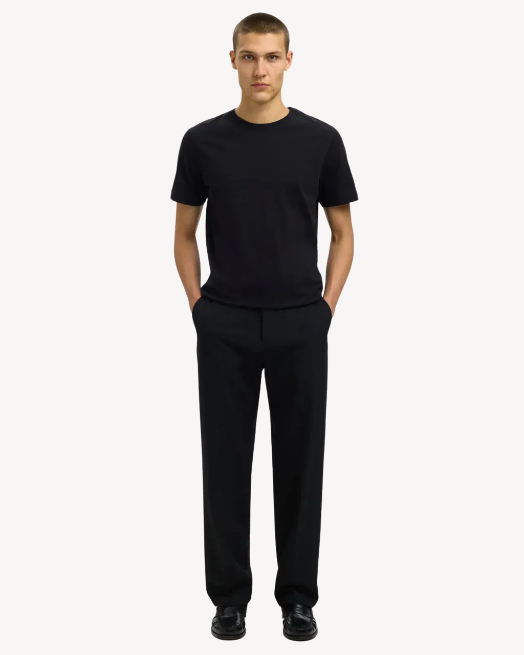 Selected Homme - Slh220-Loose Robert Flex Pant Noos - Nero
