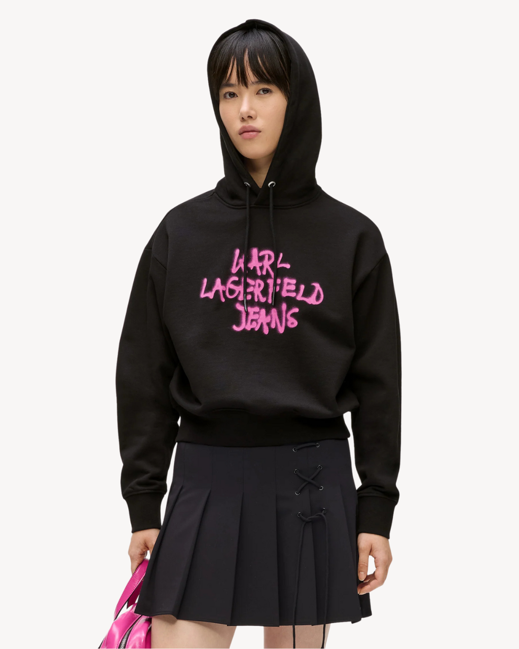 Karl Lagerfeld Jeans - KLJ Reg Graffiti Hoodie - Nero