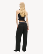 Karl Lagerfeld Jeans - KLJ Mixed Material Pant - Nero