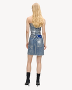 Karl Lagerfeld Jeans - KLJ HR Coated Denim Mini Skirt - Coated Blue