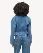 Karl Lagerfeld Jeans - KLJ Boxy Denim Trench - Blu