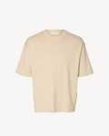 Selected Homme - Slhrelax Bob SS O-Neck Tee - Beige
