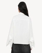 Selected Femme - Slfdelia Relaxed Flounce Shirt B - Bianco