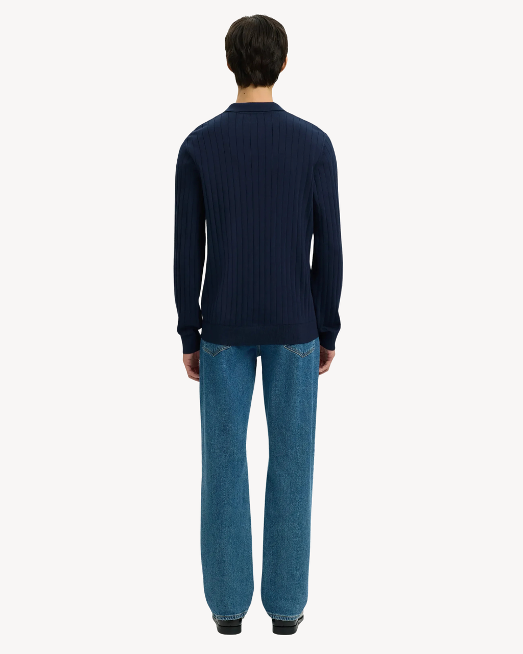 Selected Homme - Slhtorino SS Knit Open Stitch Polo - Blu