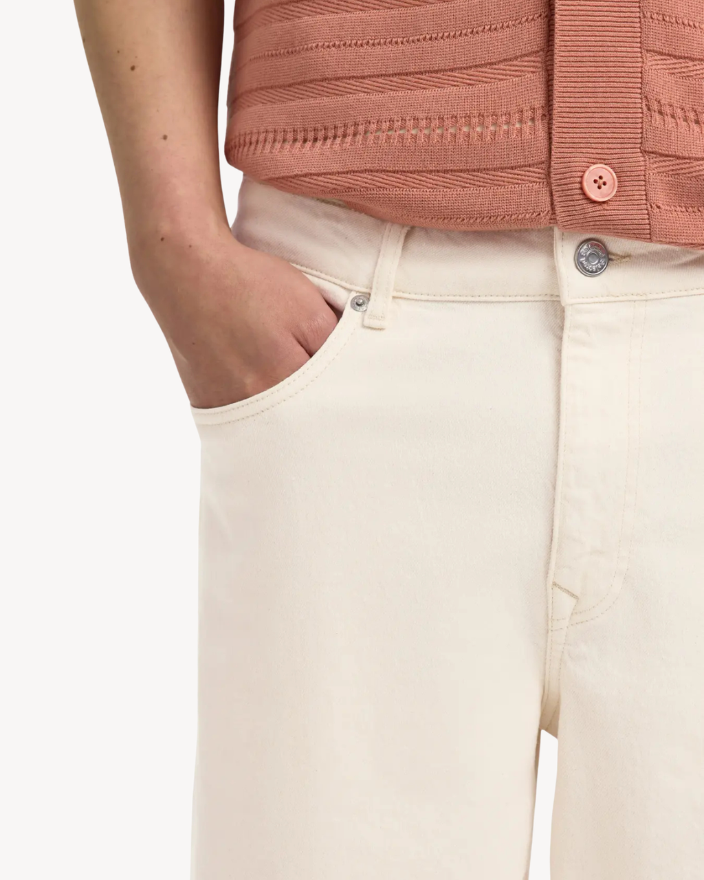 Selected Homme - Slhloose Alex Summer Ecru 611 Denim Shorts - Ecru