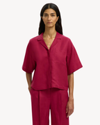 Selected Femme - Slfyra 2/4 Boxy Linen Blend Shirt Noos - Anemone