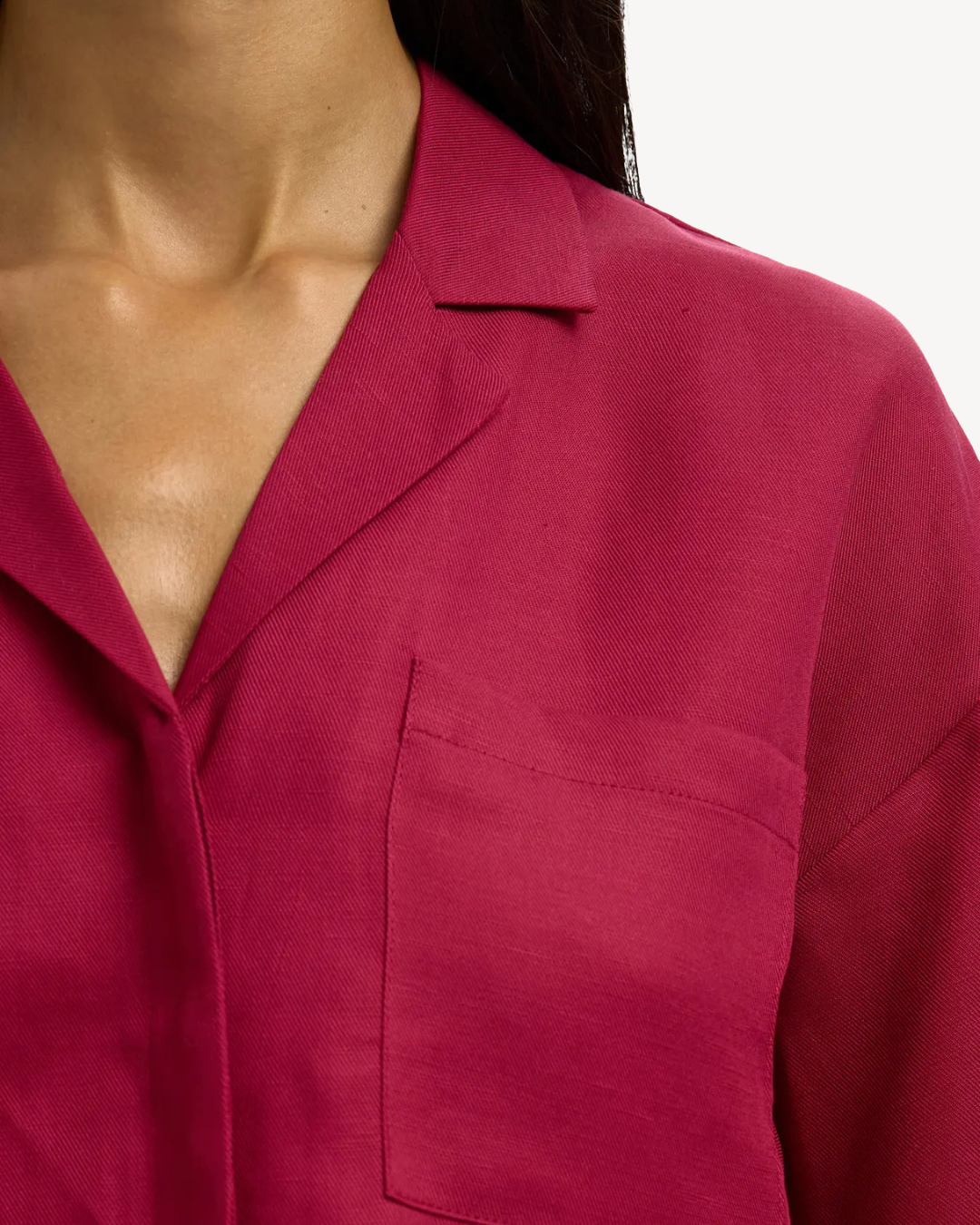 Selected Femme - Slfyra 2/4 Boxy Linen Blend Shirt Noos - Anemone